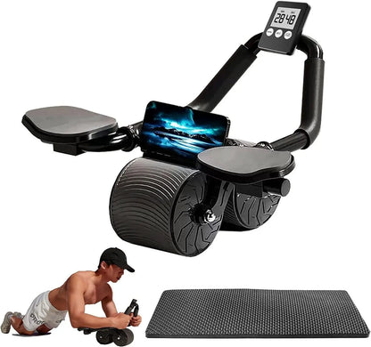 Transform Your Core with the Summerwins Ab Roller Wheel - Smart Rebound Design & Phone Holder for Ultimate Workout Experience