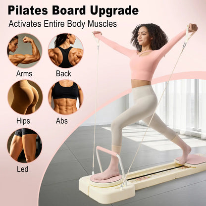 Transform Your Home Workout with the HOTWAVE 7-in-1 Portable Pilates Reformer - Compact, Durable, and Designed for Full-Body Sculpting