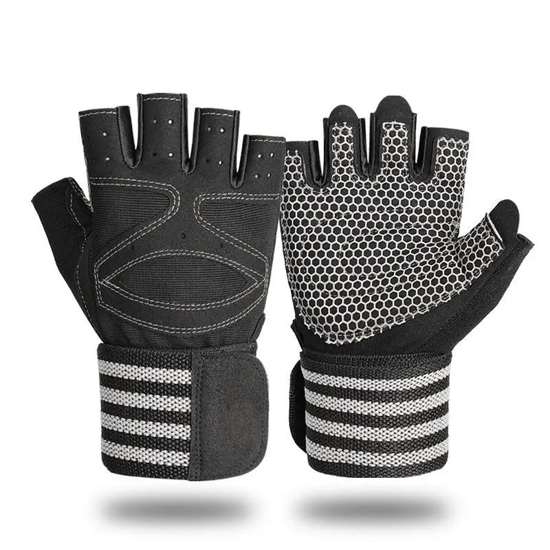 Elevate Your Workout with Padded Fingerless Weightlifting Gloves for Ultimate Grip and Hand Protection