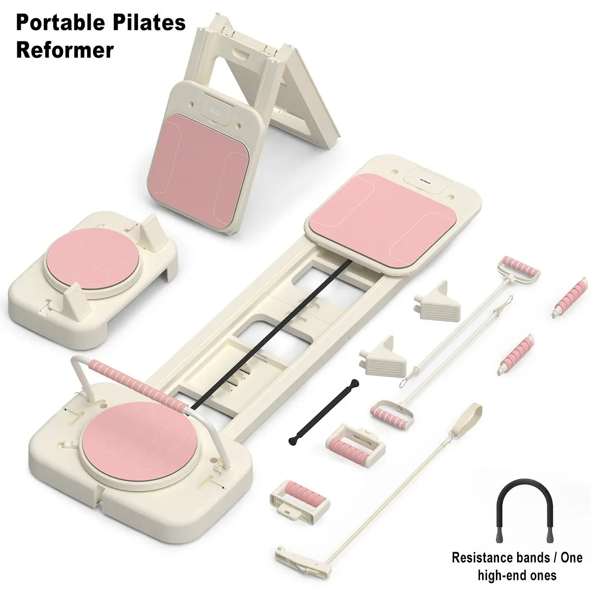 Transform Your Home Workout with the HOTWAVE 7-in-1 Portable Pilates Reformer - Compact, Durable, and Designed for Full-Body Sculpting