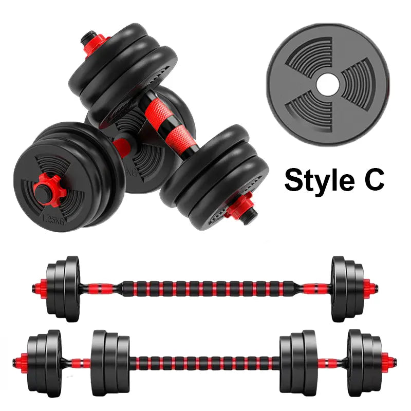 Summervibes 22/44Bls Adjustable Dumbbell Set for Home Gym Fitness Weight Plates, 3-In-1 Ergonomic Modes, Heavy Duty Cast for Strength Training Barbell Weight Set Exercise Equipment Gifts for Mother'S Day