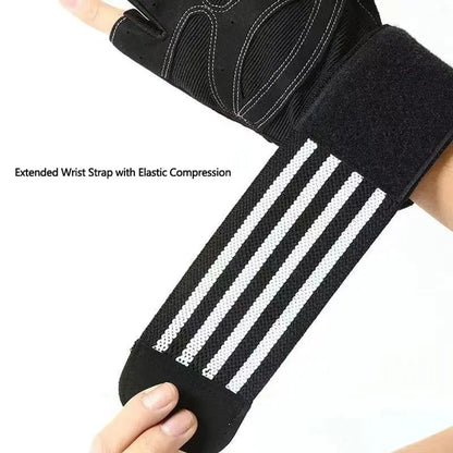 Elevate Your Workout with Padded Fingerless Weightlifting Gloves for Ultimate Grip and Hand Protection