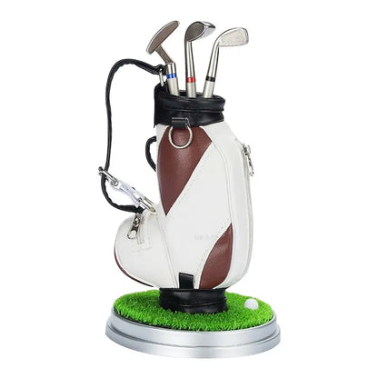 Golf Pen Holder + 3-Pen Set Creative Design Brightens Your Office Desk Perfect Holiday Gift for Office Workers and Gift-Givers