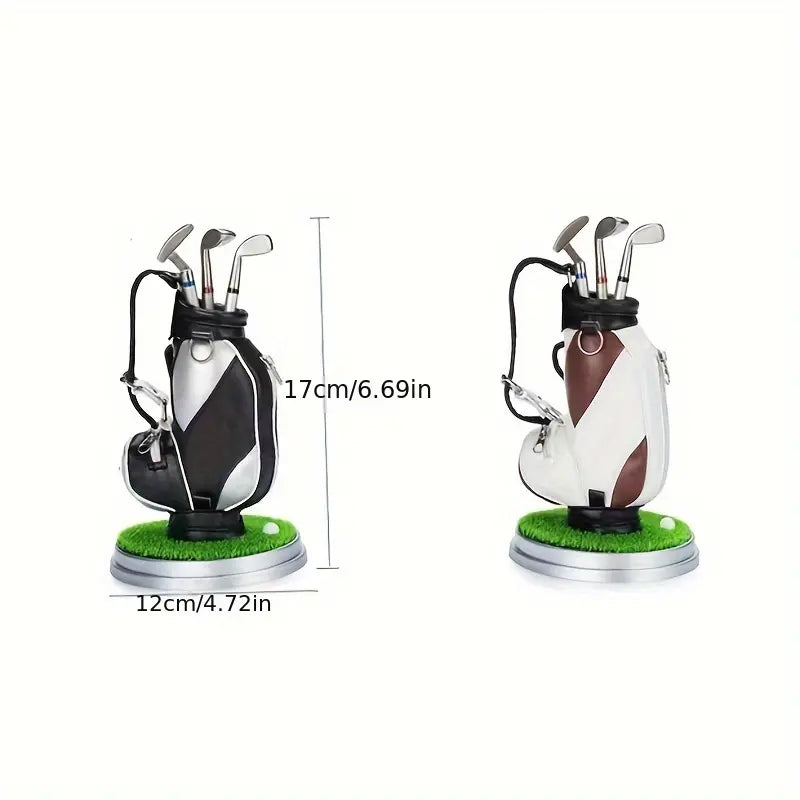 Golf Pen Holder + 3-Pen Set Creative Design Brightens Your Office Desk Perfect Holiday Gift for Office Workers and Gift-Givers