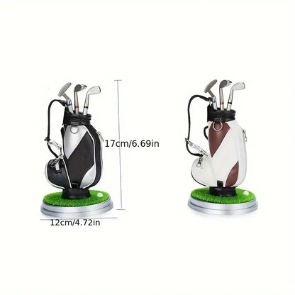 Golf Pen Holder + 3-Pen Set Creative Design Brightens Your Office Desk Perfect Holiday Gift for Office Workers and Gift-Givers