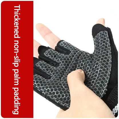 Elevate Your Workout with Padded Fingerless Weightlifting Gloves for Ultimate Grip and Hand Protection